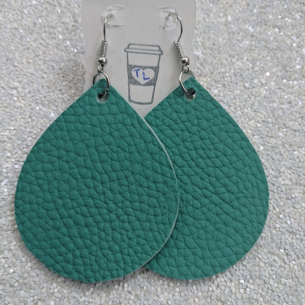 Teal Earrings